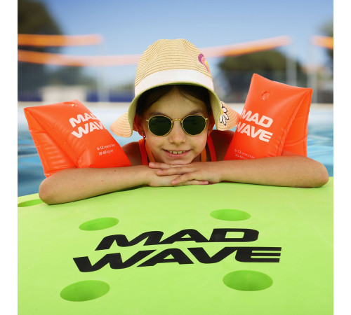 Нарукавники для плавання дитячі надувні 2шт MadWave BASIC 2-12 лет цвета в ассортименте