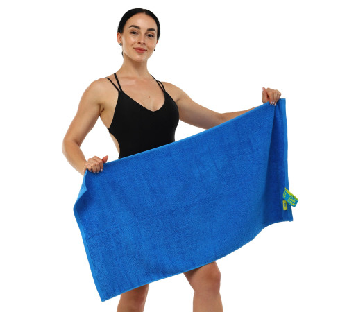 Рушник спортивний з мікрофібри MadWave COTTON SOFT TERRY 100х50см кольори в асортименті