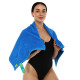 Рушник спортивний з мікрофібри MadWave COTTON SOFT TERRY 100х50см кольори в асортименті