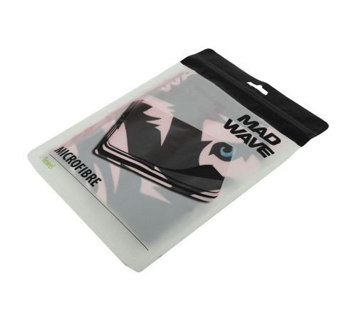 Полотенце спортивное из микрофибры MadWave HUSKY 80х40см черный
