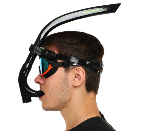 Трубка фронтальна дихальна для плавання MadWave PRO SNORKEL кольори в асортименті