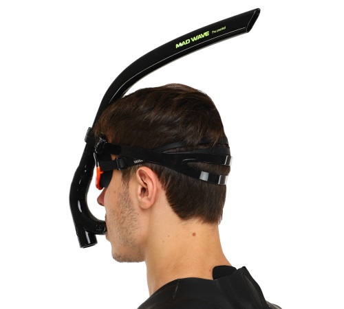 Трубка фронтальна дихальна для плавання MadWave PRO SNORKEL кольори в асортименті