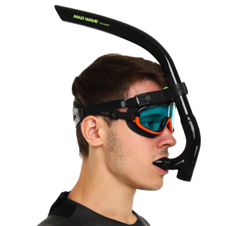 Трубка фронтальна дихальна для плавання MadWave PRO SNORKEL кольори в асортименті