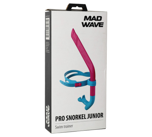 Трубка фронтальна дихальна для плавання MadWave PRO SNORKEL junior кольори в асортименті