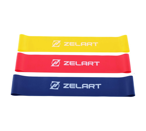 Набор резинок для упражнений ленты сопротивлений LOOP BANDS Zelart 3шт цвета в ассортименте
