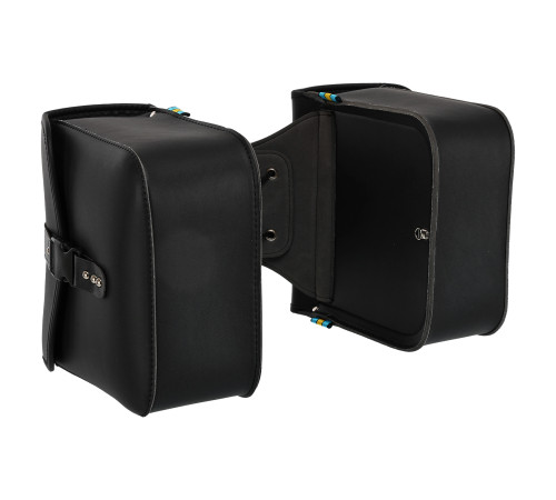 Кофры боковые для мотоцикла из экокожи Chopper SP-Sport 2шт 26x24,5x11,5см черный