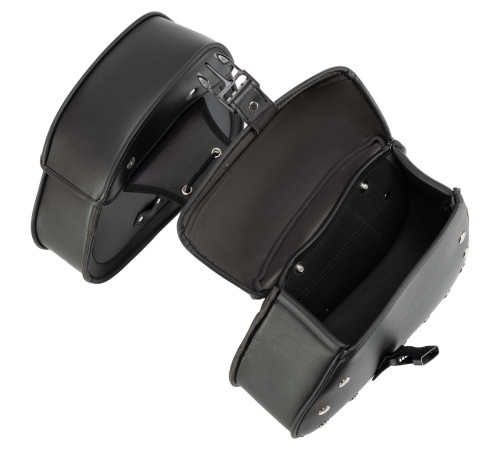 Кофры боковые для мотоцикла из экокожи Chopper SP-Sport 2шт 32x26x20см черный