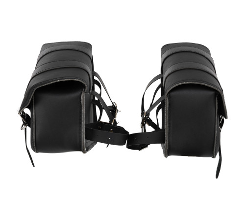 Кофри бічні для мотоцикла з екошкіри Chopper SP-Sport 2шт 28x24x11смчорний