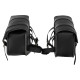 Кофри бічні для мотоцикла з екошкіри Chopper SP-Sport 2шт 28x24x11смчорний