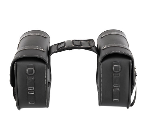 Кофри бокові для мотоцикла зі шкірозамінника SP-Sport 2шт 35x27x15см чорний