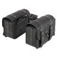 Кофри бокові для мотоцикла зі шкірозамінника SP-Sport 2шт 35x27x15см чорний