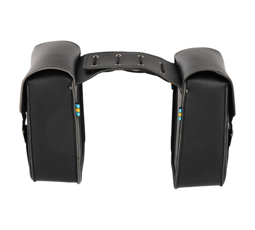 Кофри бокові для мотоцикла зі шкірозамінника SP-Sport 2шт 28x27x12см чорний