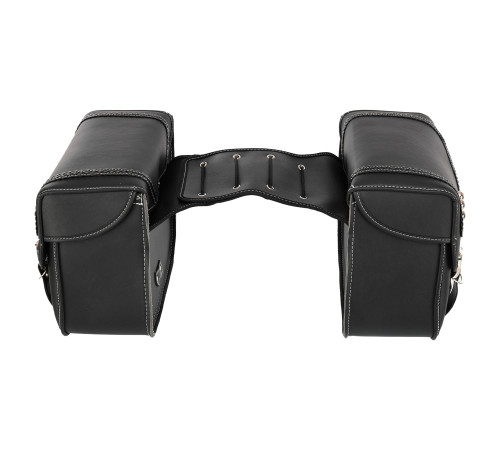 Кофри бокові для мотоцикла зі шкірозамінника SP-Sport 2шт 35x30x15см чорний