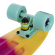 Пенні борд Penny Board круїзер пластиковий 22" FISH COLOR жовтий-малиновий-м'ятний