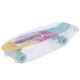 Пенні борд Penny Board круїзер пластиковий 22" FISH COLOR жовтий-малиновий-м'ятний
