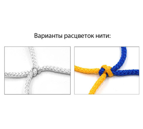 Сітка-гаситель для міні-футболу та гандболу SP-Planeta Еліт 2,1x3,0м 2шт синій-жовтий