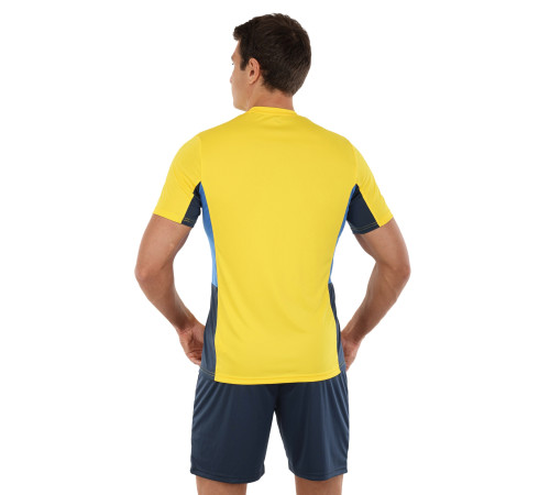 Форма футбольна комплект футболка та шорти Joma DANUBIO II 4XS-XL жовтий-темно-синій