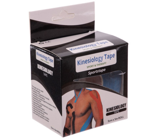 Кинезио тейп для лица и тела Kinesio tape SP-Sport размер 3,8смх5м цвета в ассортименте