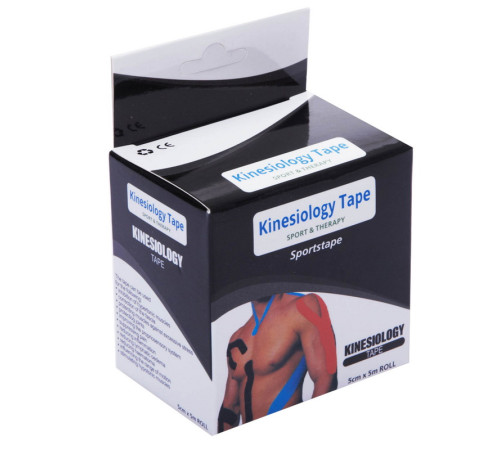 Кінезіо тейп для обличчя та тіла Kinesio tape SP-Sport розмір 7,5смх5м кольори в асортименті