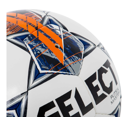 М'яч для футзалу SELECT FUTSAL MASTER FIFA BASIC V22 №4 білий-помаранчевий