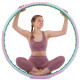 Обруч для схуднення масажний розбірний Хула Хуп Hula Hoop DOUBLE GRACE MAGNETIC 8 секцій бузково-блакитний