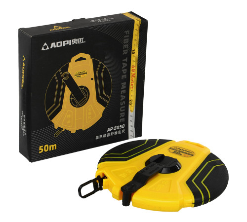 Рулетка спортивная геодезическая AOPI 50м