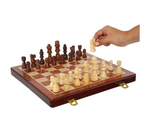 Шахматы настольная игра деревянные Xinliye размер 32x32х2,5 см