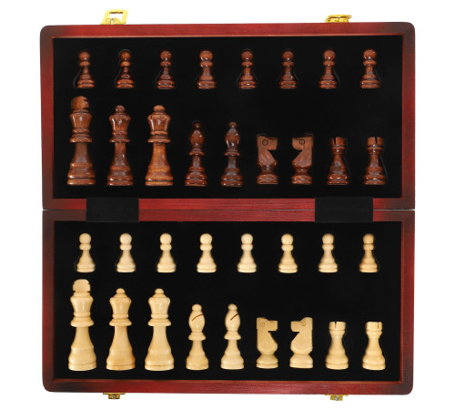 Шахматы настольная игра деревянные Xinliye размер 32x32х2,5 см