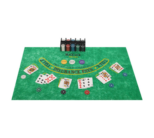 Набір для покеру в металевій коробці Home Casino Poker set SP-Sport 200 фішок