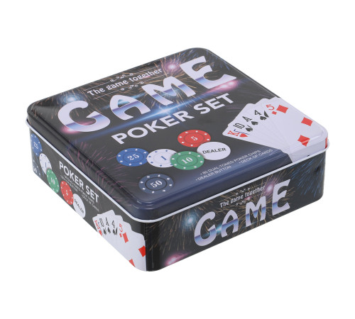 Набір для покеру в металевій коробці Professional Poker chips SP-Sport 80 фішок