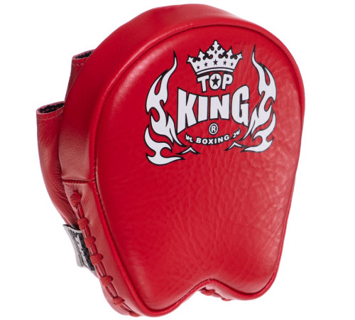 Міні-лапа боксерська зігнута тренувальна шкіра TOP KING Professional 16x15x5см 2штуки кольори в асортименті