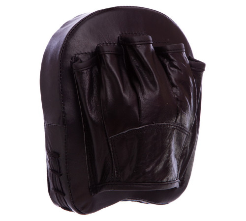 Міні-лапа боксерська вигнута тренувальна PU FAIRTEX MINI PAD 18x16x4,5см 2штуки чорний