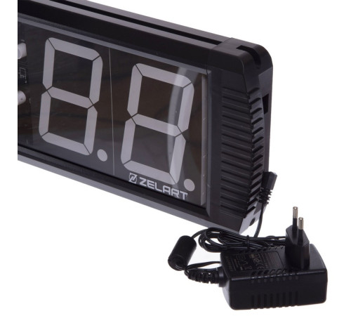 Таймер спортивний інтервальний для залу з пультом GYM TIMER Zelart 73x15,5x4см чорний