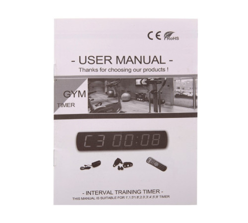 Таймер спортивний інтервальний для залу з пультом GYM TIMER Zelart 73x15,5x4см чорний