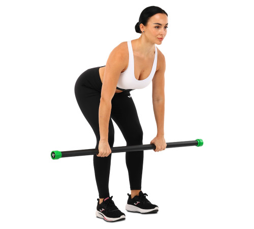 Бодибар Body Bar Zelart вес 8кг черный-зеленый