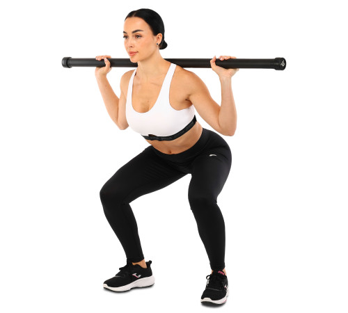 Бодібар Body Bar Zelart вага 10кг чорний-фіолетовий