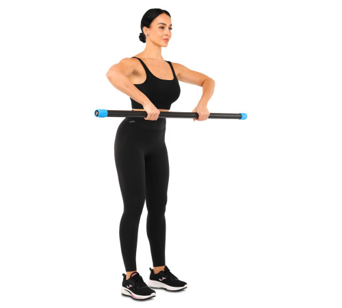Бодібар Body Bar Zelart вага 7кг чорний-синій
