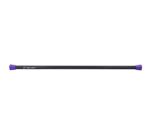 Бодібар Body Bar Zelart вага 6кг черный-фиолетовый