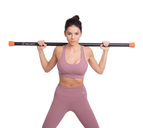 Бодибар Body Bar Zelart вес 7кг черный-оранжевый
