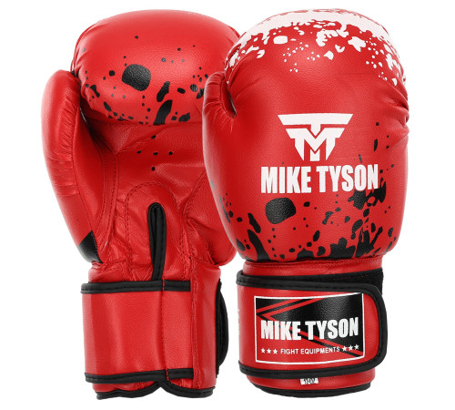 Перчатки боксерские на липучке PVC MIKE TYSON 10-14унций цвета в ассортименте