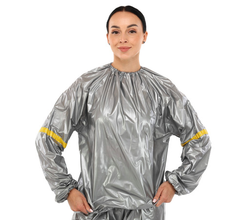 Костюм-сауна для схуднення SAUNA SUIT SIBOTE L-3XL сірий