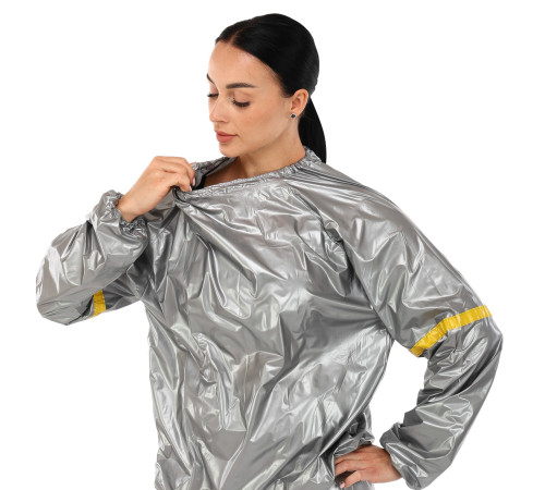 Костюм-сауна для схуднення SAUNA SUIT SIBOTE L-3XL сірий
