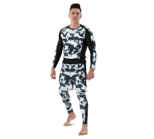 Шорты спортивные мужские Domino S-3XL черный-белый