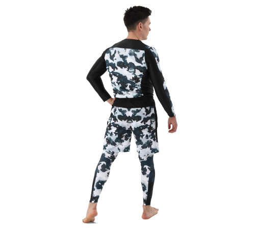 Шорты спортивные мужские Domino S-3XL черный-белый