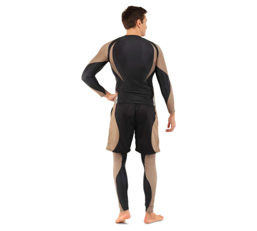 Шорты спортивные мужские Domino S-3XL черный-оливковый
