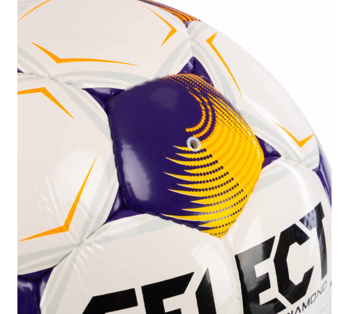 М'яч футбольний SELECT DIAMOND FIFA BASIC V26 №5 білий помаранчевий