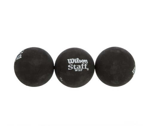 М'яч для сквошу WILSON STAFF DOUBLE YEL DOT 3шт чорний