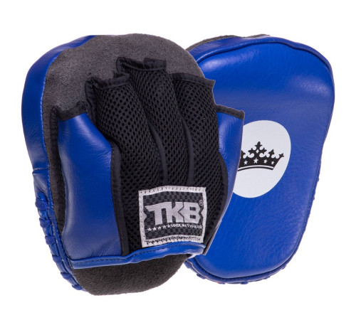 Міні-лапа боксерська зігнута тренувальна шкіра TOP KING Light Weight 18x15x4см 2штуки кольори в асортименті