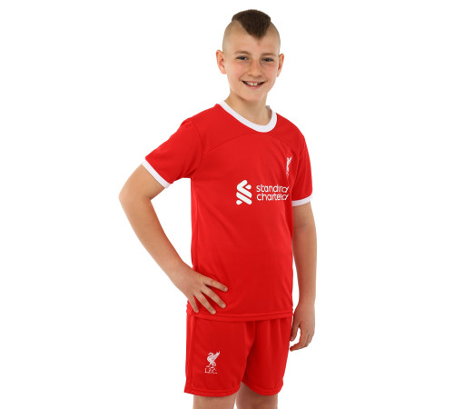 Форма футбольна дитяча із символікою футбольного клубу LIVERPOOL домашня 2024 SP-Sport 20-28 червоний-білий