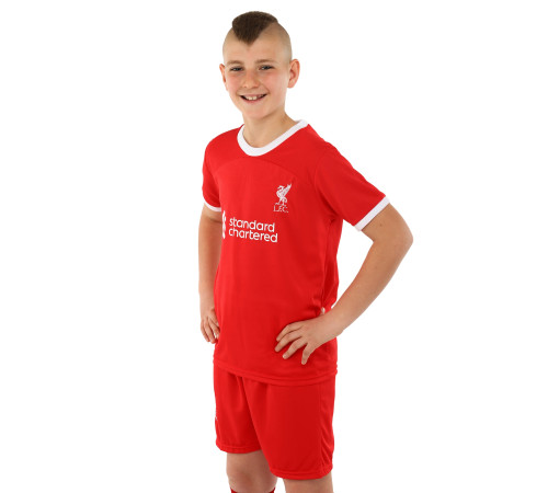 Форма футбольна дитяча із символікою футбольного клубу LIVERPOOL домашня 2024 SP-Sport 20-28 червоний-білий